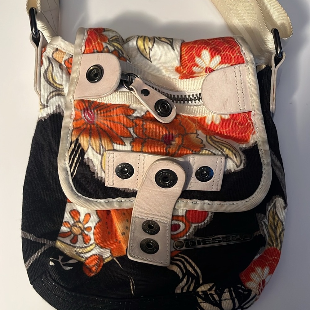 DIESEL Small Cotton Summery Crossbody Bag